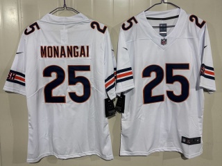 Chicago Bears #25 Kyle Monangai Vapor Limited Jersey White