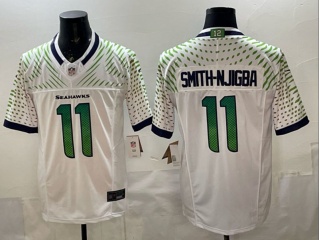 Seattle Seahawks #11 Jaxon Smith-Njigba Vapor F.U.S.E. Limited Jersey White