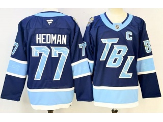 Fanatics Tampa Bay Lightning #77 Victor Hedman 2026 NHL Stadium Series Jersey Blue