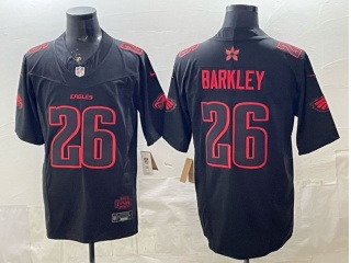 Philadelphia Eagles x Stranger Things #26 Saquon Barkley 2026 F.U.S.E Limited Jersey Black