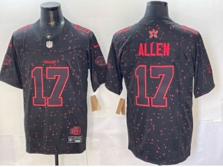 Buffalo Bills x Stranger Things #17 Josh Allen 2026 F.U.S.E Limited Jersey Black