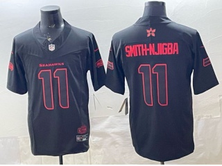 Seattle Seahawks x Stranger Things #11 Jaxon Smith-Njigba 2026 F.U.S.E Limited Jersey Black