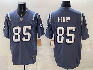 New England Patriots #85 Hunter Henry Rivalry Limited Jersey Blue