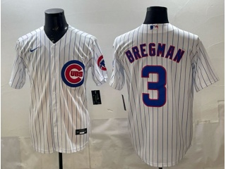 Chicago Cubs #3 Alex Bregman Cool Base Jersey White