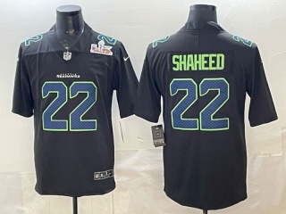 Seattle Seahawks #22 Rashid Shaheed Super Bowl Limited Jersey Black