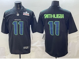 Seattle Seahawks #11 Jaxon Smith-Njigba Super Bowl Limited Jersey Black