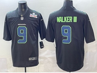 Seattle Seahawks #9 Kenneth Walker III Super Bowl Limited Jersey Black