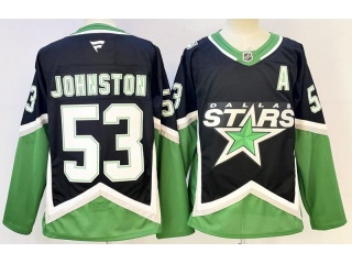 Fanatics Dallas Stars #53 Wyatt Johnston 2026 Alternate Jersey Black
