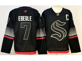 Fanatics Seattle Kraken #7 Jordan Eberle Alternate Glow-In-The-Dark Premium Jersey Black