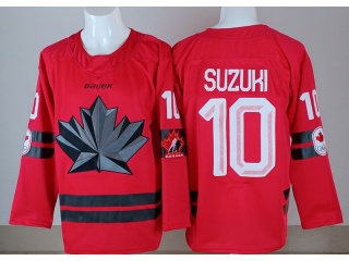Team Canada #10 Nick Suzuki 2026 Winter Olympics Jersey Red