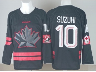 Team Canada #10 Nick Suzuki 2026 Winter Olympics Jersey Black