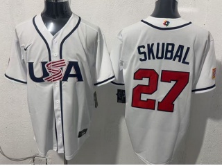 Team USA #27 Tarik Skubal 2026 World Baseball Classic Jersey White