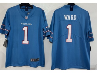 Tennessee Titans #1 Cam Ward 2026 Vapor Limited Jersey Light Blue