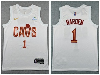 Cleveland Cavaliers #1 James Harden Jersey White
