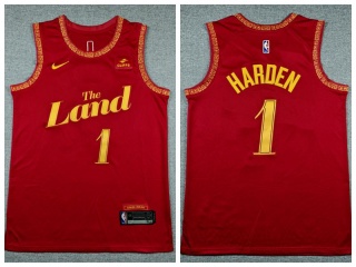 Cleveland Cavaliers #1 James Harden 2024 City Jersey Red