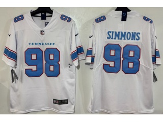 Tennessee Titans #98 Jeffery Simmons 2026 Vapor Limited Jersey White