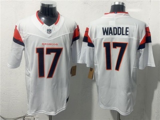 Denver Broncos #17 Jaylen Waddle F.U.S.E Limited Jersey White