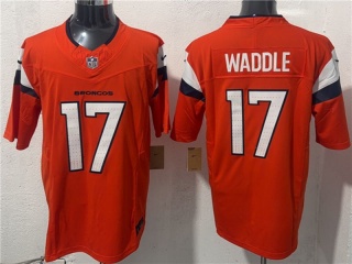 Denver Broncos #17 Jaylen Waddle F.U.S.E Limited Jersey Orange