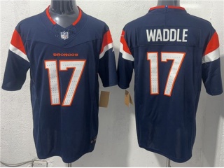 Denver Broncos #17 Jaylen Waddle F.U.S.E Limited Jersey Navy