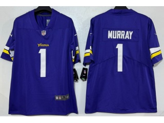 Minnesota Vikings #1 Kyler Murray Vapor Limited Jersey Purple