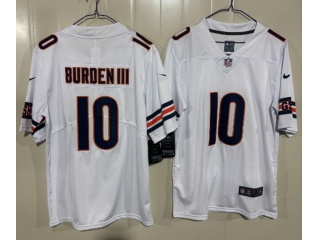 Chicago Bears #10 Luther Burden III Vapor Limited Jersey White