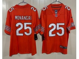 Chicago Bears #25 Kyle Monangai Vapor Limited Jersey Orange