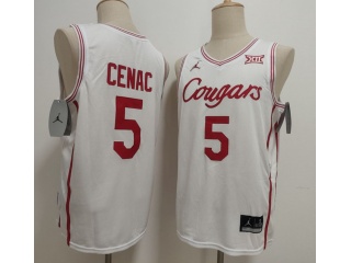 Houston Cougars #5 Chris Cenac Jr. Jersey White