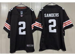 Cleveland Browns #2 Shedeur Sanders Vapor Limited Jersey Brown