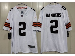 Cleveland Browns #2 Shedeur Sanders Vapor Limited Jersey White