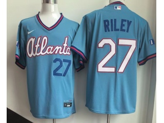 Atlanta Braves #27 Austin Riley 2026 City Connect Jersey Light Blue