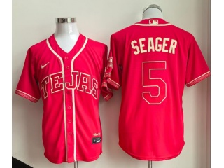 Texas Rangers #5 Corey Seager 2026 City Connect Jersey Red