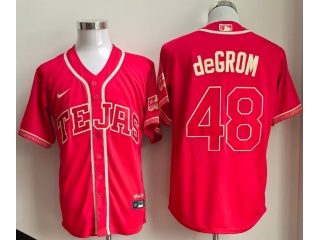 Texas Rangers #48 Jacob Degrom 2026 City Connect Jersey Red