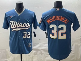 Milwaukee Brewers #32 Jacob Misiorowski 2026 City Connect Jersey Blue