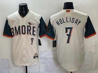 Baltimore Orioles #7 Jackson Holliday 2026 City Connect Jersey Cream