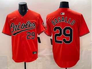 Baltimore Orioles #29 Samuel Basallo Jersey Orange