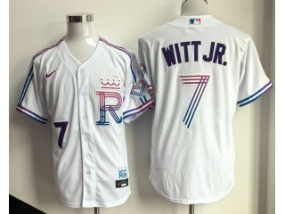 Kansas City Royals #7 Bobby Witt Jr. 2026 City Connect Jersey White