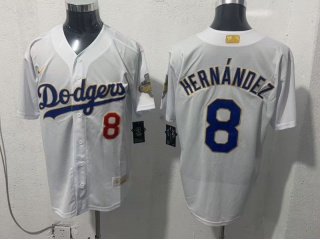 Los Angeles Dodgers #8 Kike Hernandez 2026 Gold Program Jersey White