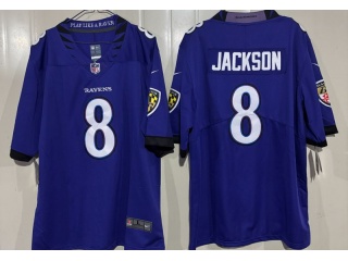 Baltimore Ravens #8 Lamar Jackson 2026 Limited Jersey Purple