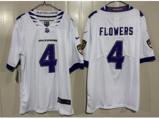 Baltimore Ravens #4 Zay Flowers 2026 Limited Jersey White