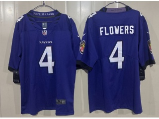 Baltimore Ravens #4 Zay Flowers 2026 Limited Jersey Purple