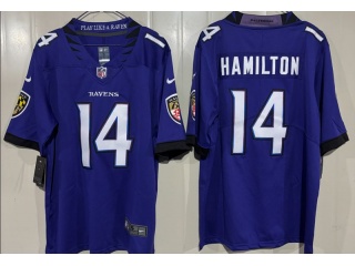 Baltimore Ravens #14 Kyle Hamilton 2026 Limited Jersey Purple