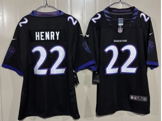 Baltimore Ravens #22 Derrick Henry 2026 Limited Jersey Black