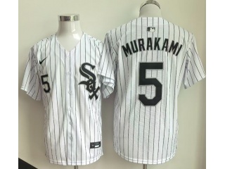 Chicago White Sox #5 Munetaka Murakami Limited Player Jersey White Pinstripes