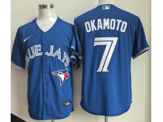 Toronto Blue Jays #7 Kazuma Okamoto Cool Base Jersey Blue