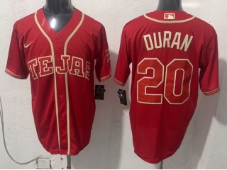 Texas Rangers #20 Ezequiel Duran 2026 City Connect Jersey Red