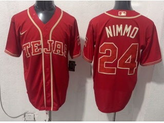 Texas Rangers #24 Brandon Nimmo 2026 City Connect Jersey Red