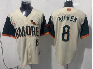 Baltimore Orioles #8 Cal Ripken Jr. 2026 City Connect Jersey Cream