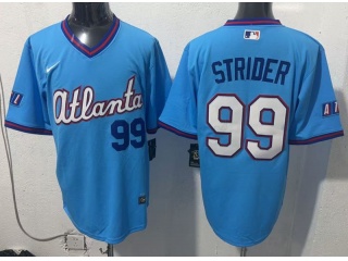 Atlanta Braves #99 Spencer Strider 2026 City Connect Jersey Light Blue