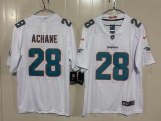 Miami Dolphins #28 De'Von Achane Vapor Limited Jersey White