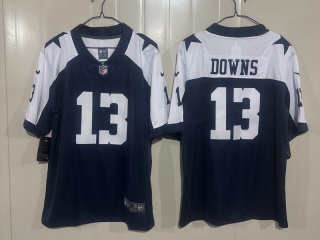Dallas Cowboys #13 Caleb Downs Thanksgivings Limited Jersey Navy